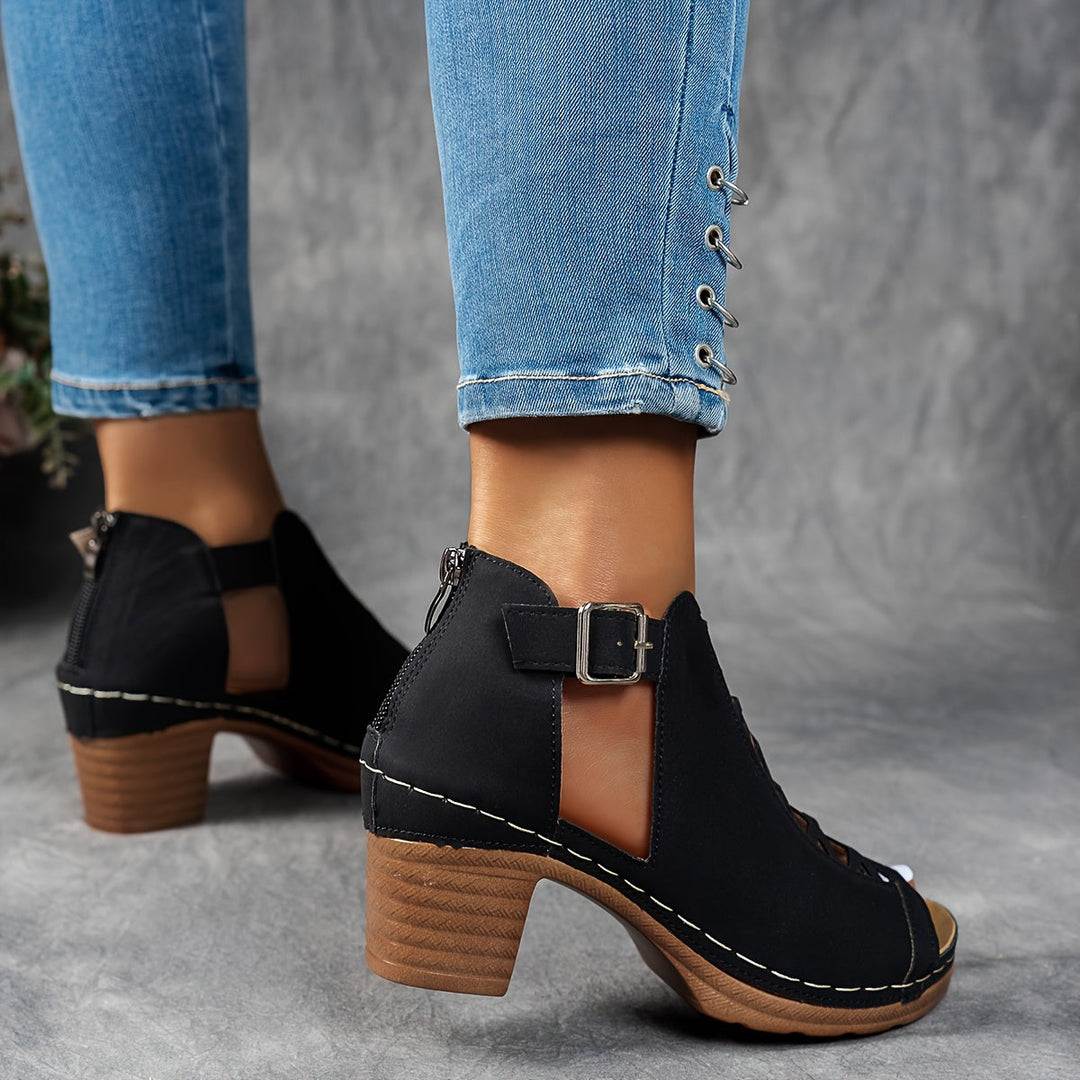 Azalea | Lattice-Heel Sandals