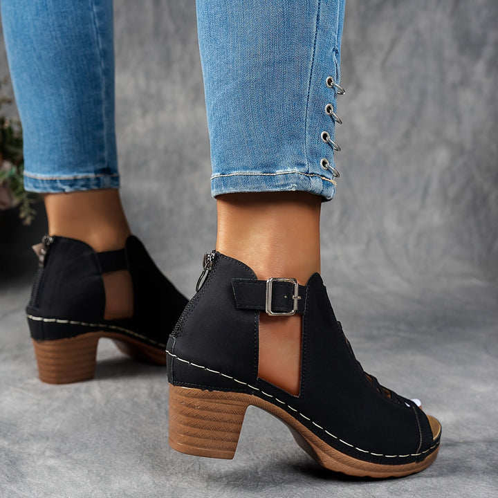 Azalea | Lattice-Heel Sandals