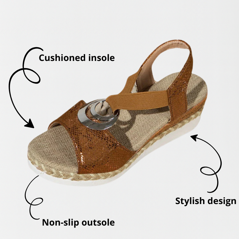 Fleuris | Comfortable Orthopedic Wedge Heel Sandals